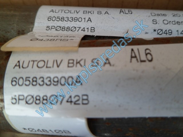 strešný airbag na seat alteu, autodiely na seat altea, 